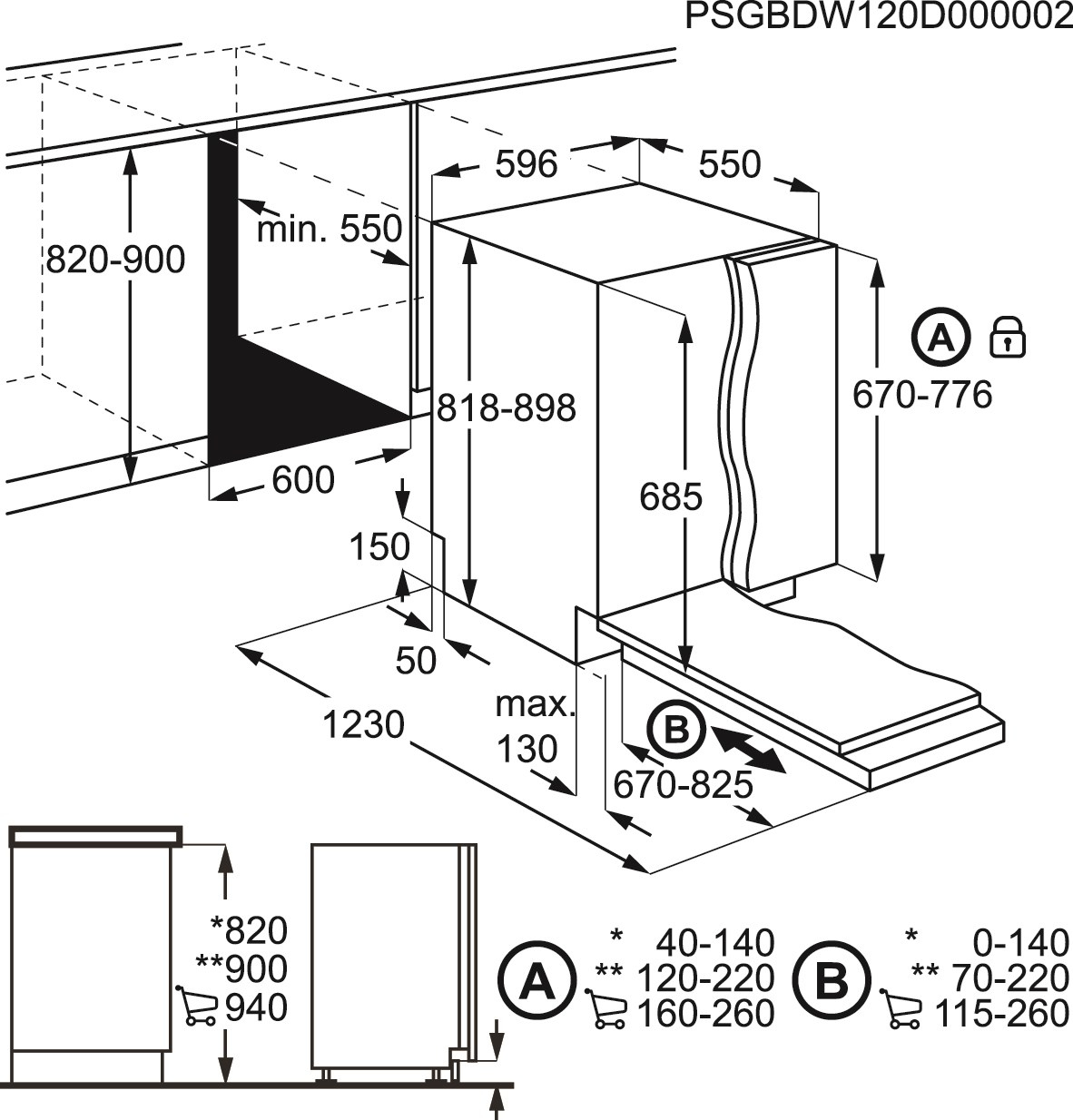 AEG F66620VI1P Fully built-in 13 place settings – image 3
