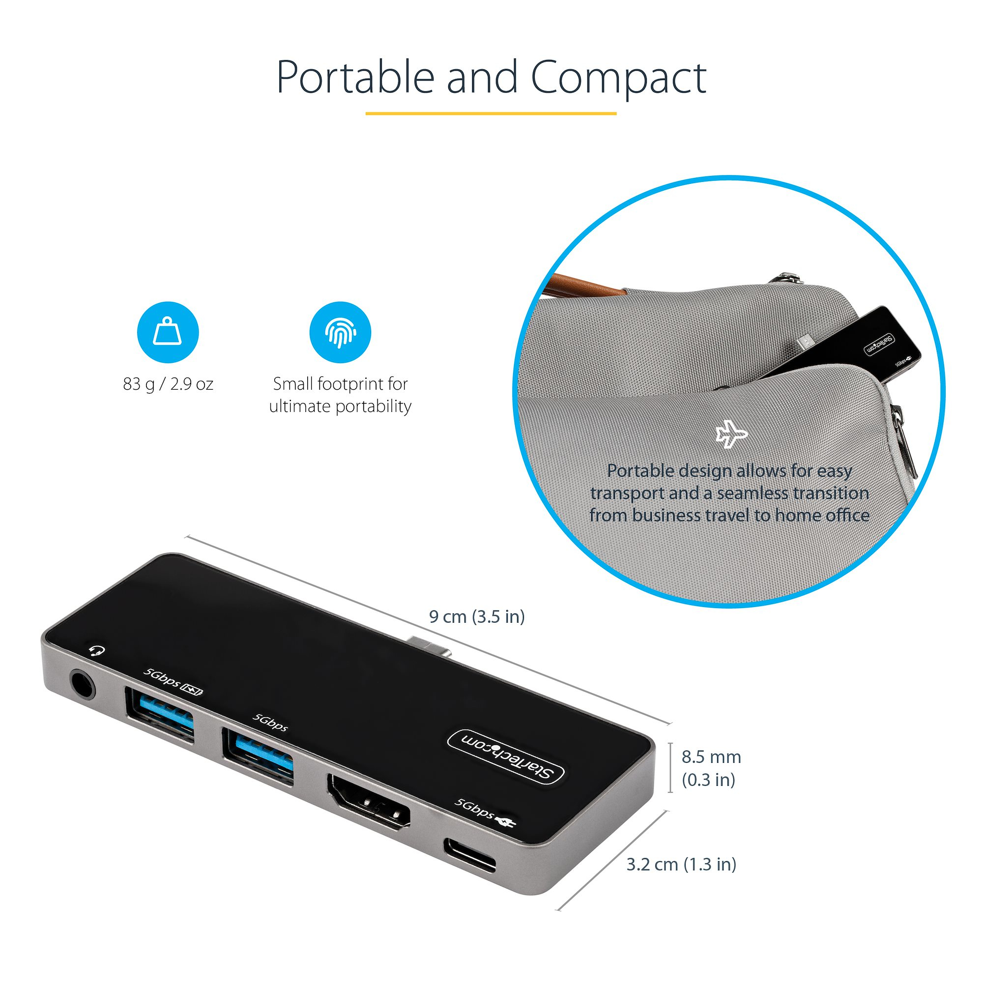 StarTech.com USB C Multiport Adapter - USB-C to 4K – image 7