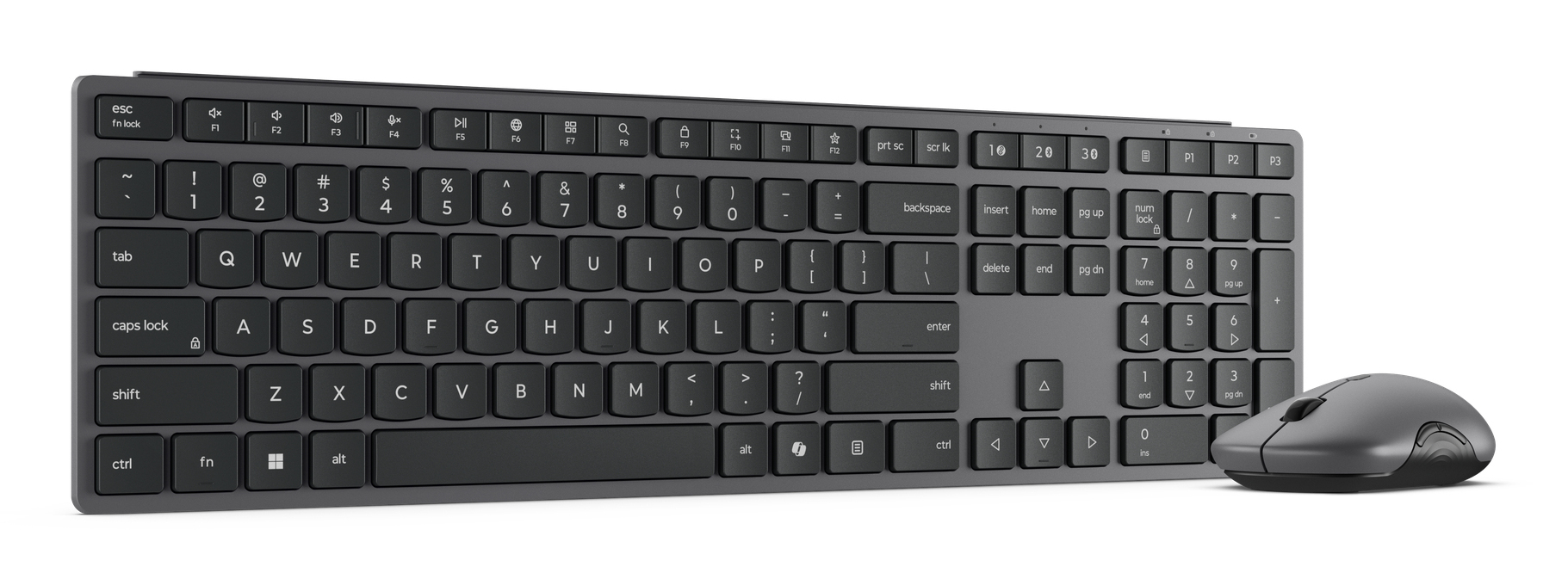 Tastatura +miš LENOVO 700  Modern /bežicni set/Multi-Device/US Euro/crna