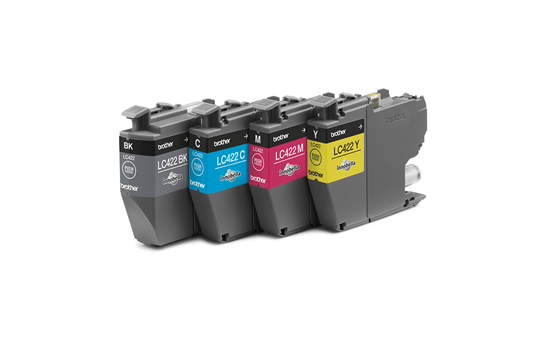 Brother LC422VALDR ink cartridge 4 pc(s) Original Standard Yield Black, Cyan, Magenta, Yellow – image 2