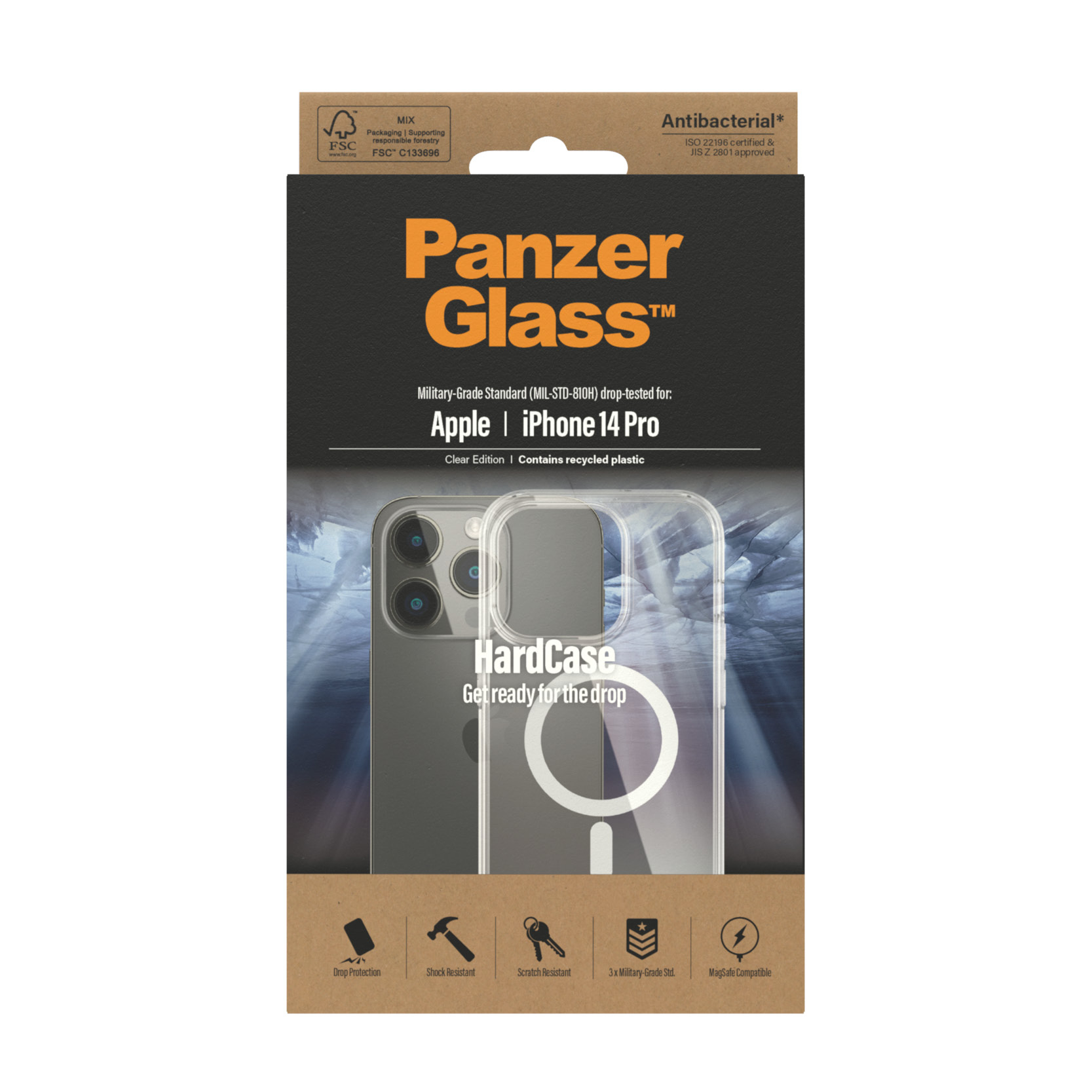 PanzerGlass® HardCase MagSafe Compatible iPhone 14 Pro | Clear – image 3