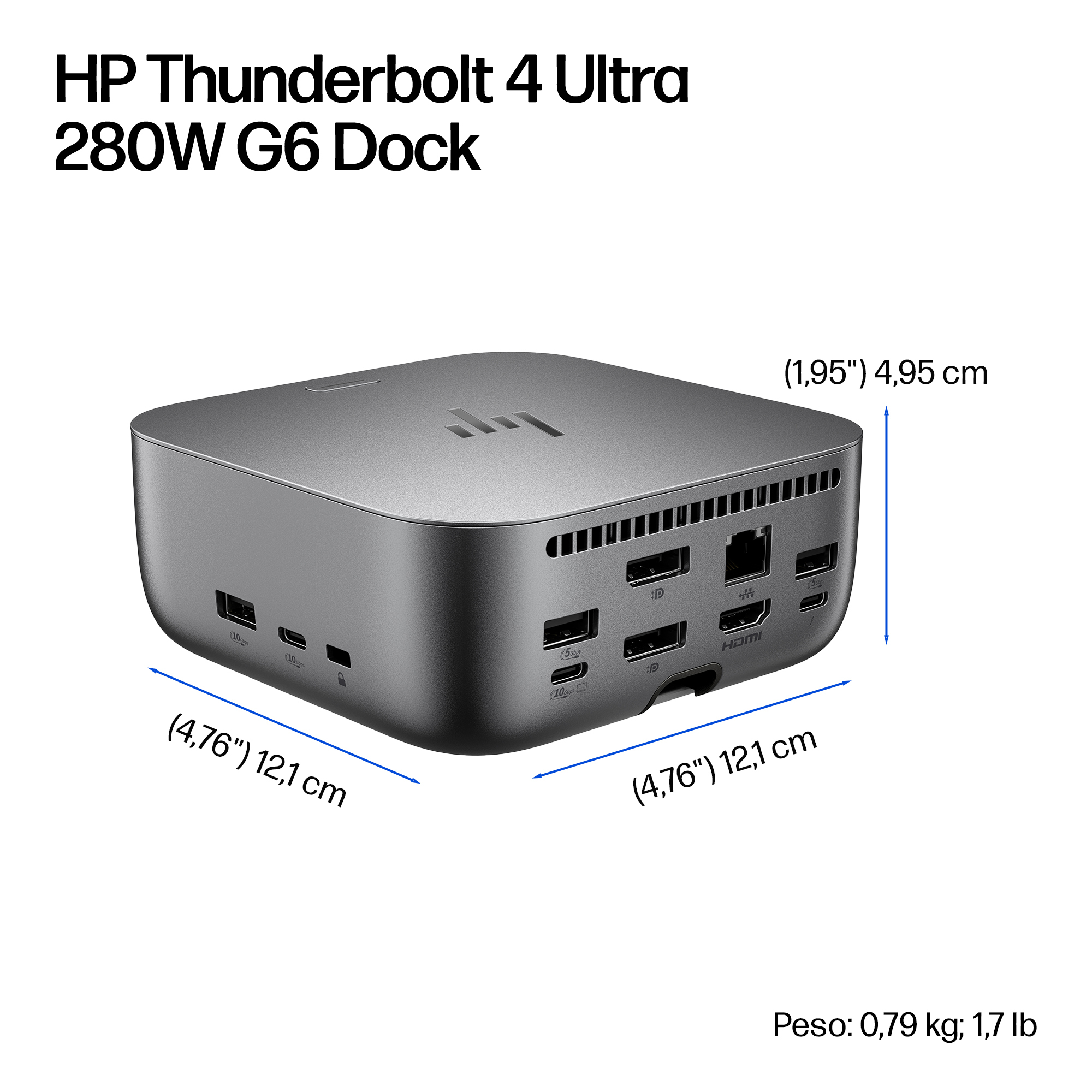 HP THUNDERBOLT 4 ULTRA 280W G6 DOCK - Miniatura 4