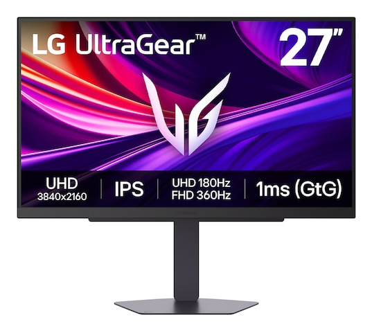 LG UltraGear 27G810A-B - G810A Series - LED monitor - gaming - 27" - 3840 x 2160 4K UHD (2160p) @ 180 Hz - IPS - 400 cd/m� - 1000:1 - DisplayHDR 400 - 1 ms - 2xHDMI, DisplayPort