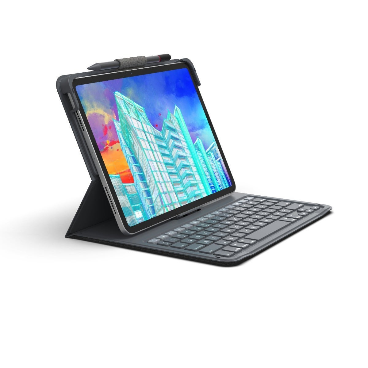 ZAGG Messenger Folio 2 QWERTZ Svizzere Bluetooth Antracite