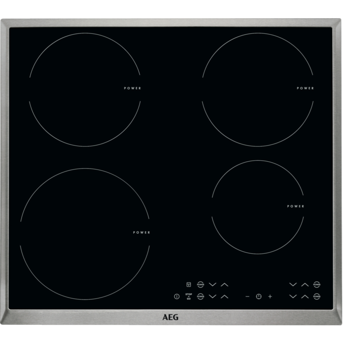 AEG HKA6320IND Black, Stainless steel Built-in Zone induction hob 4 zone(s) – image 1