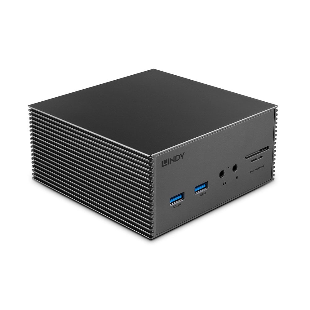 Lindy DST-Pro 101, USB-C Laptop Docking Station with 4K Support and