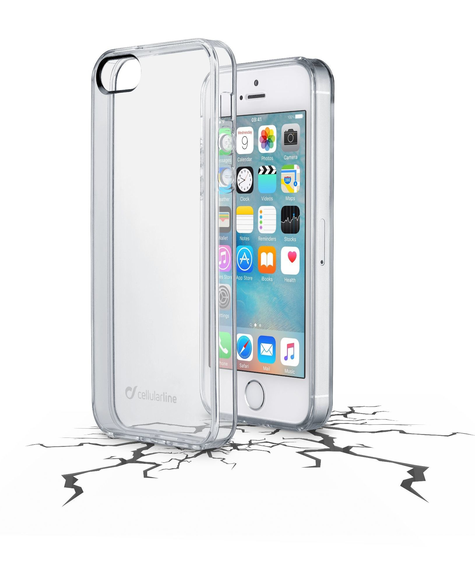 Cellularline Clear Duo - iPhone SE/5S/5