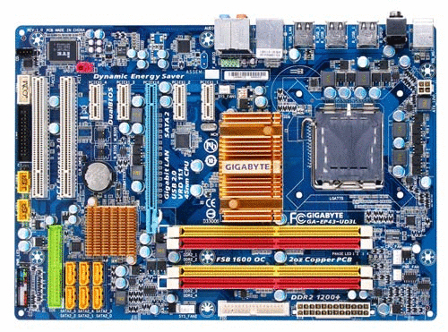 GIGABYTE GA-EP43-UD3L motherboard LGA 775 (Socket T) ATX – image 1