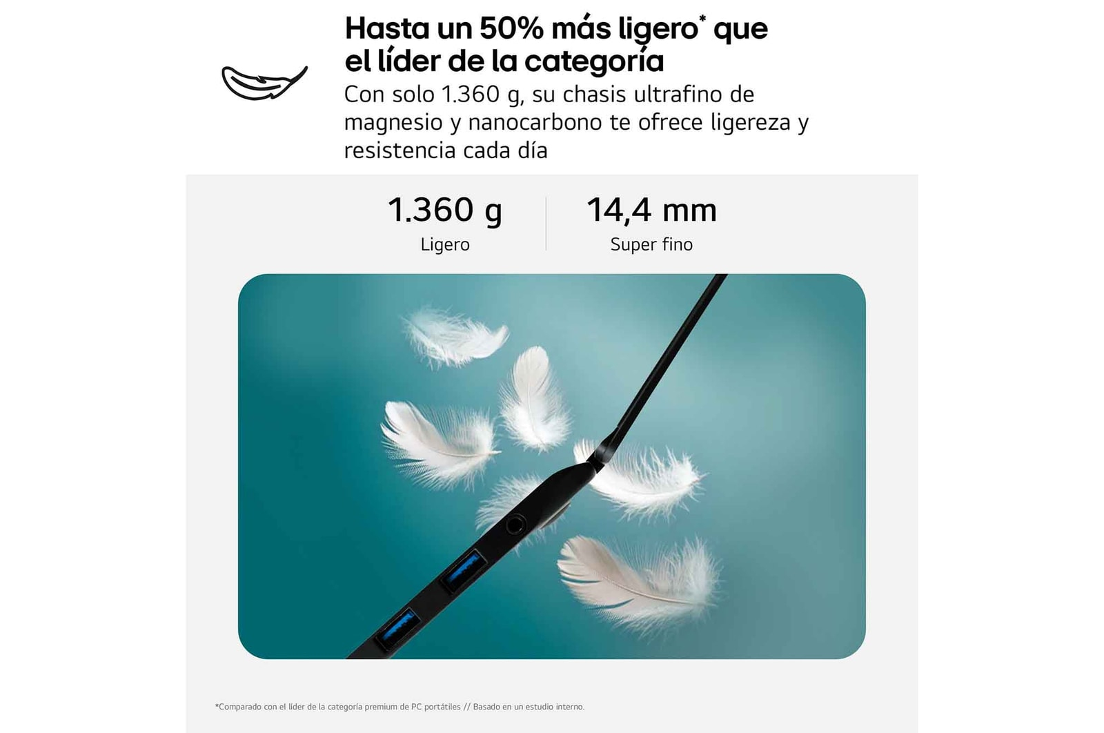 Portátil - LG 16Z90TR-E.AD88B, 16" WQXGA, Intel® Evo™ Edition Core™ Ultra 7-255H, 32 GB RAM, 1 TB SSD, GeForce RTX™ 5050, W11H - imagen 4