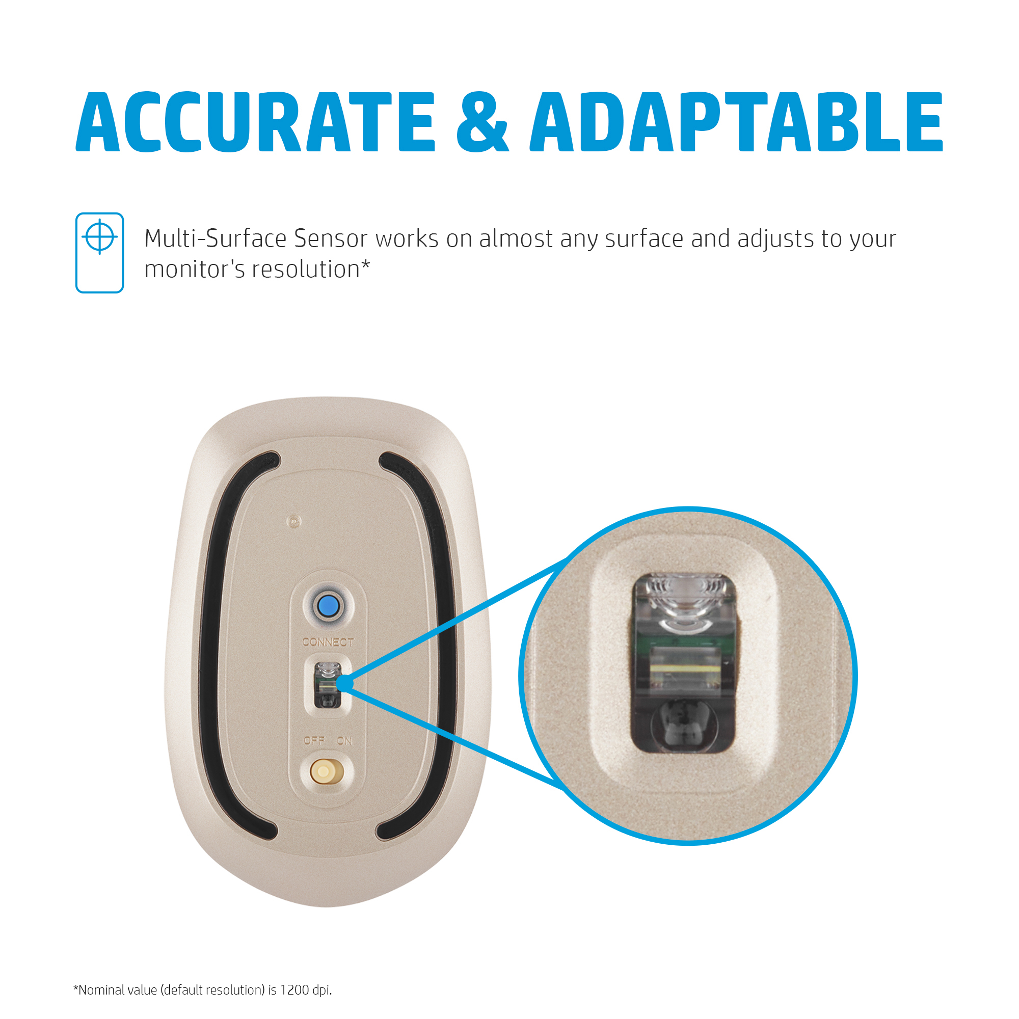 HP 410 Slim Ash Silver Bluetooth Mouse – image 6