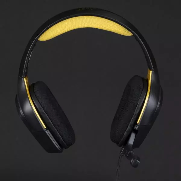 Konix UFC Headset Wired Head-band Gaming USB Type-A Black, Yellow – image 3