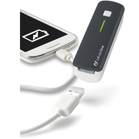 Cellularline POCKETCHGSMARTBK mobile device charger Universal Black, White USB Indoor, Outdoor