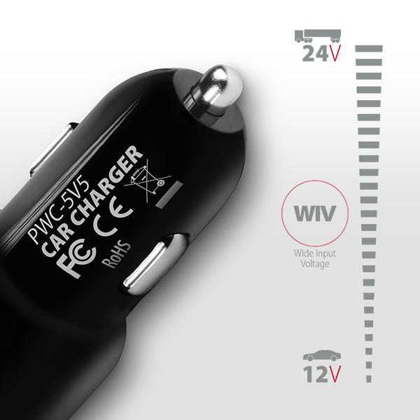Axagon PWC-5V5 SMART Car charger – image 3