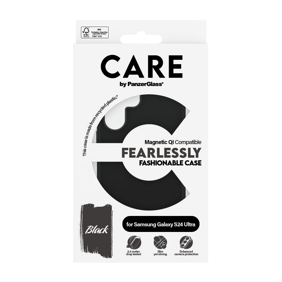 PanzerGlass CARE™ by PanzerGlass® Case Black w. Qi Compatible Samsung Galaxy S24 Ultra – image 3