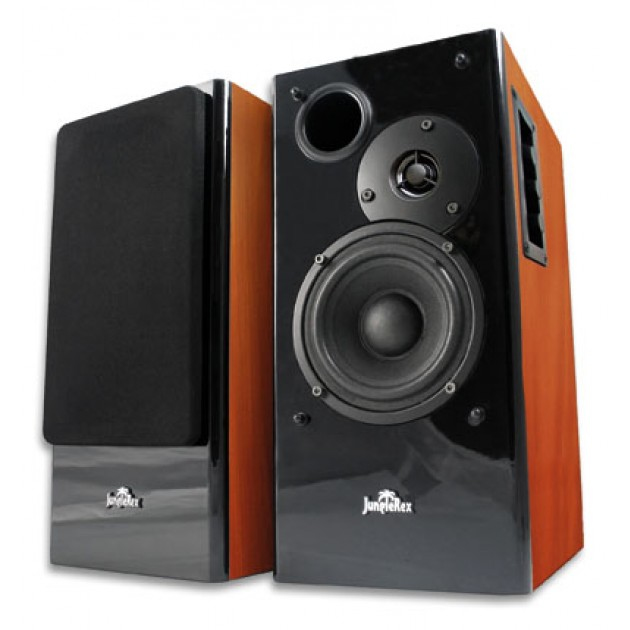 Techly AF-21S 2-way Black, Wood Wired