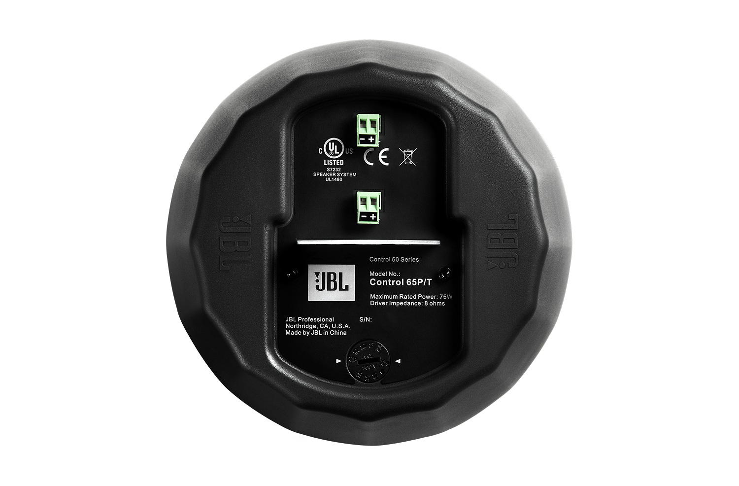 JBL CONTROL® SERIES 65P/T 1-way Black Wired – image 2