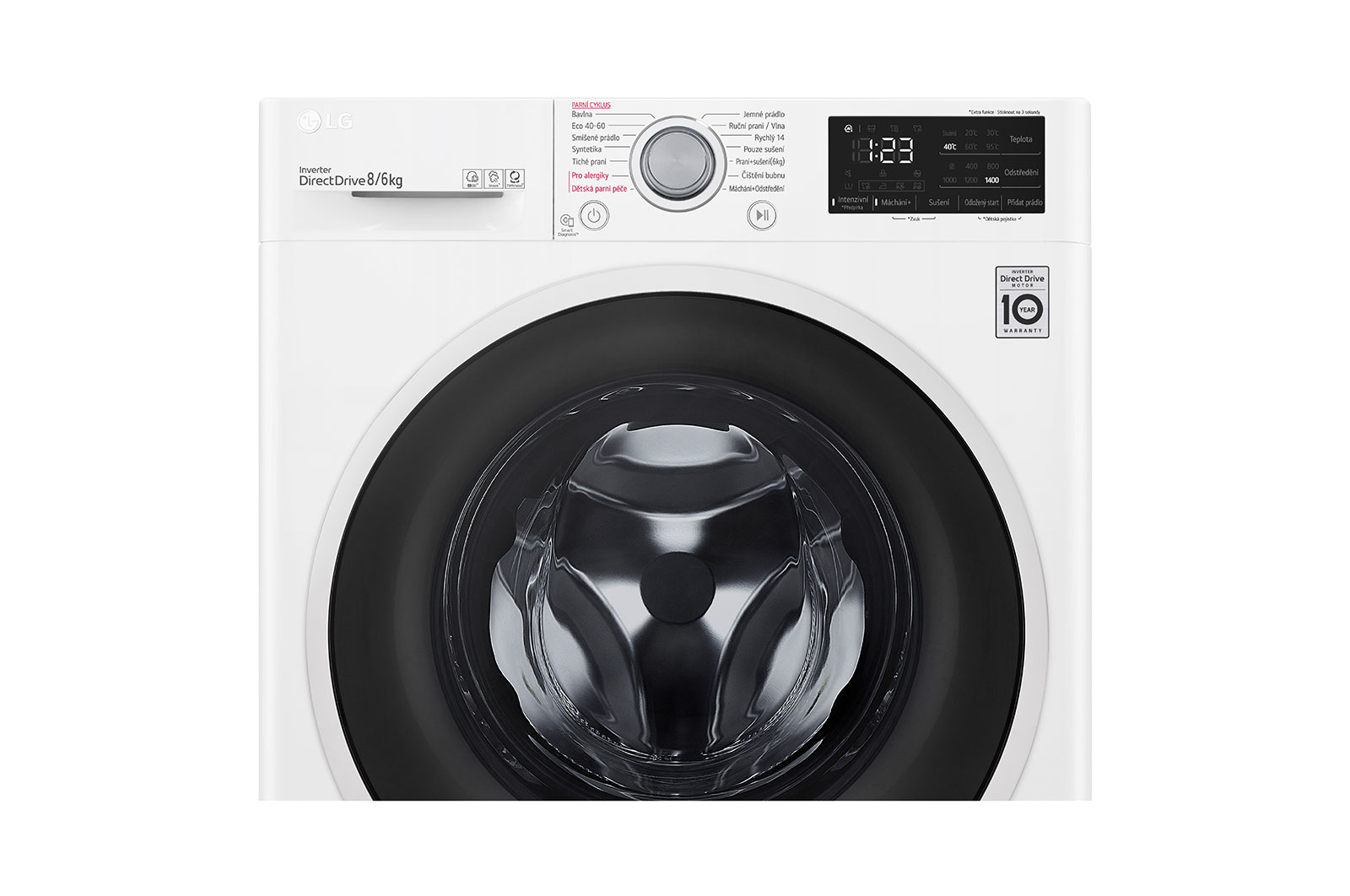 LG F84DV3UTNWT washer dryer Freestanding Front-load White – image 4