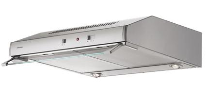 Electrolux EFT60022S cooker hood Semi built-in (pull out) Silver 400 m³/h