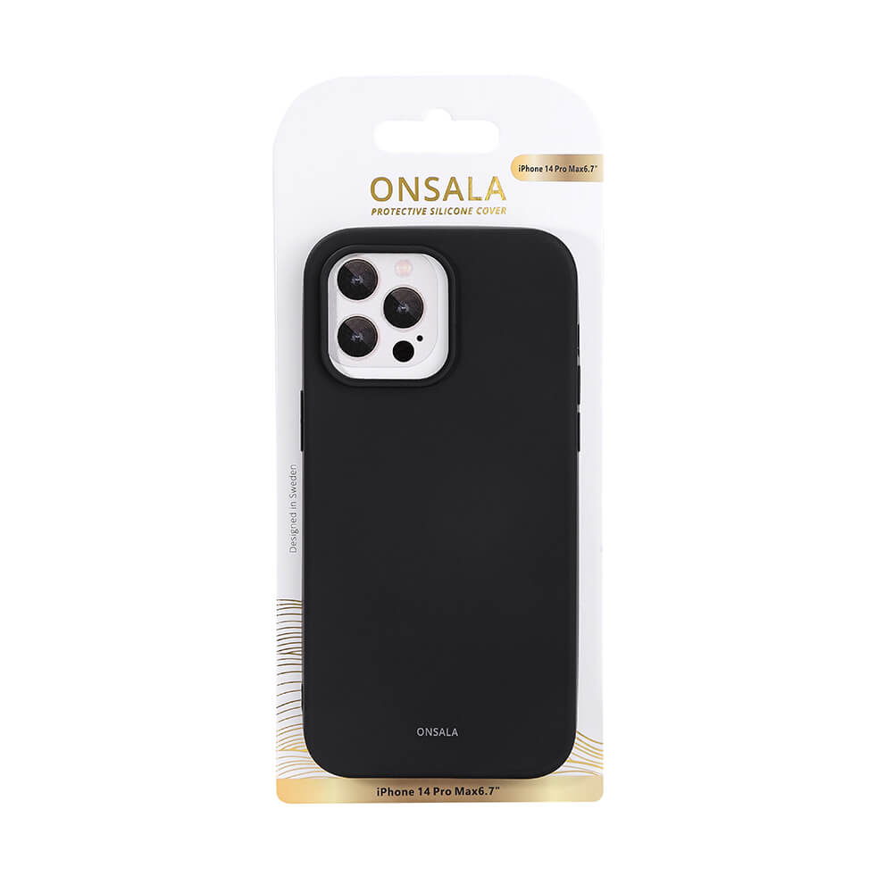 Onsala Phone Case Silicone Black - iPhone 14 Pro Max – image 2