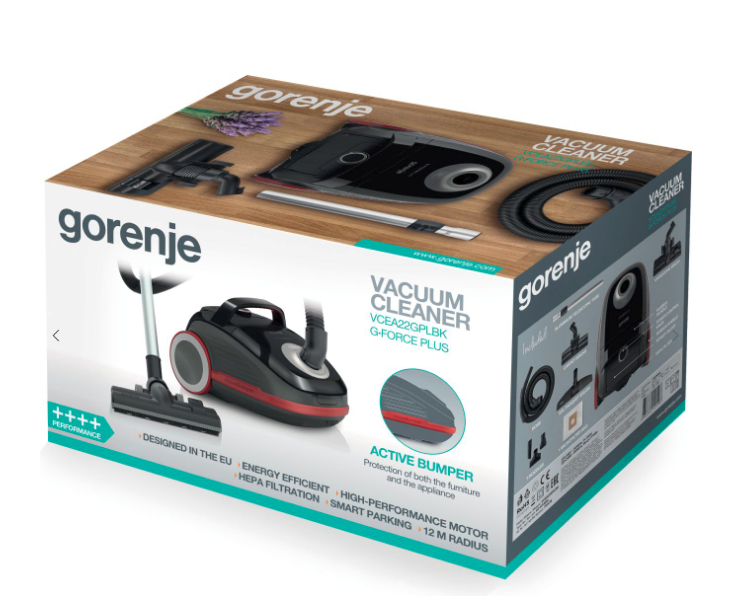 Gorenje VCEA22GPLBK 3 L Dry 700 W Dust bag – image 2