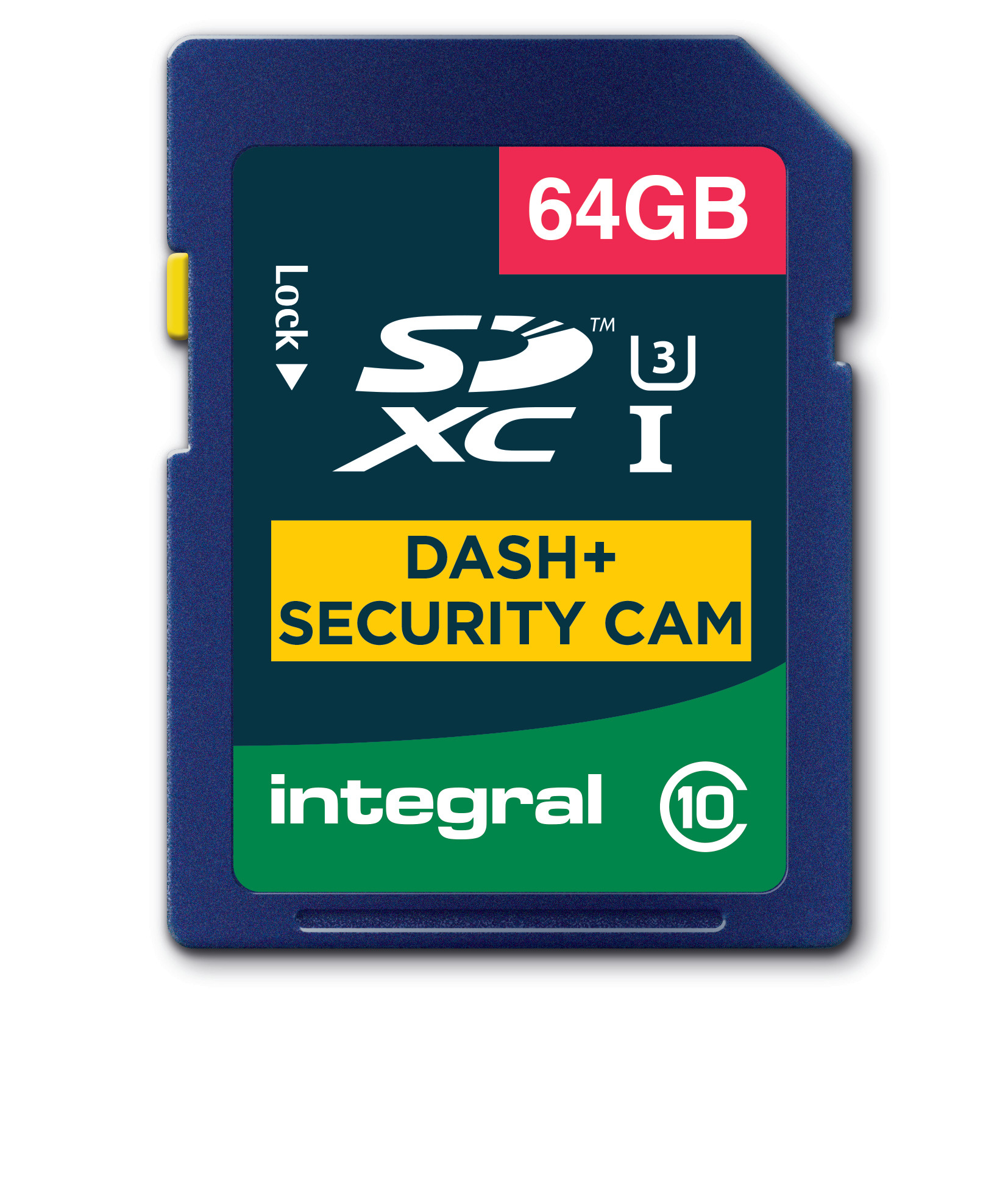 Integral 64GB SDXC CL10 U3 R-95 W-60 MB/S DASH & SECURITY CAM