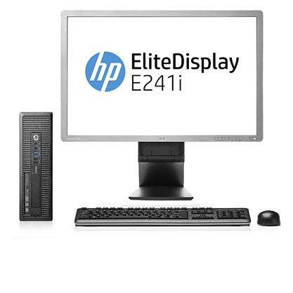 HP 600 G1 SFF + EliteDisplay E241i – image 1