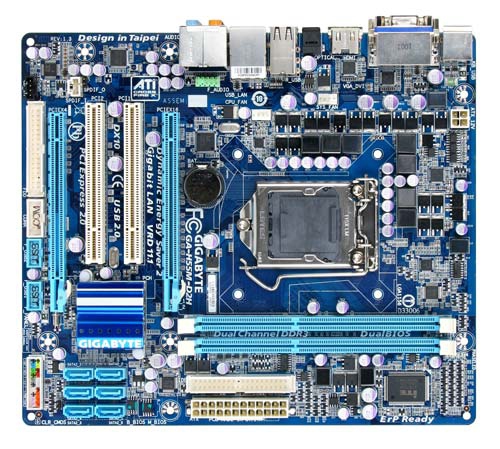GIGABYTE GA-H55M-D2H motherboard LGA 1156 (Socket H) micro ATX – image 1