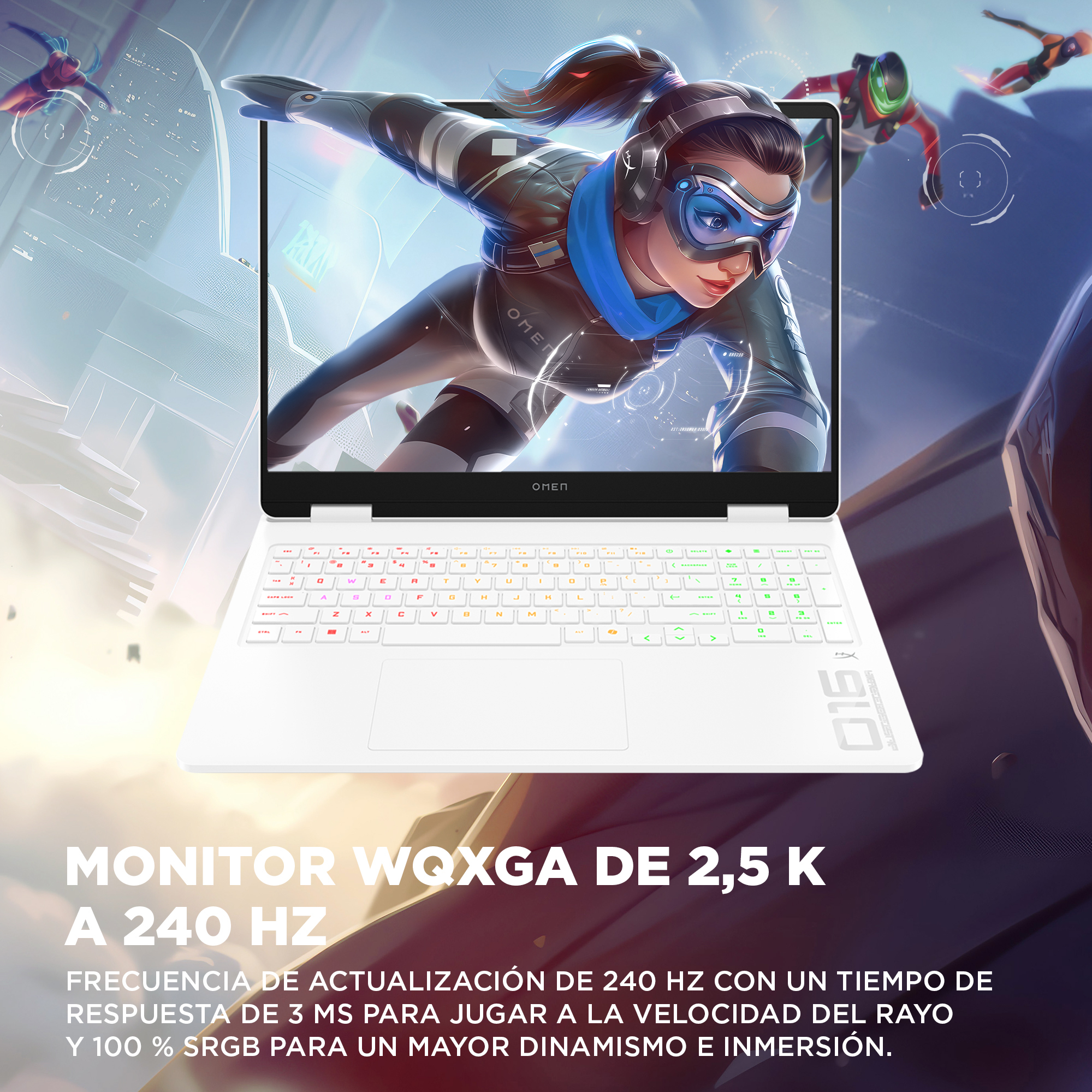 Portátil gaming - HP OMEN 16-am0027ns, 16 " 2K, Intel® Core™ i9-14900HX, 32GB RAM, 1TB SSD, GeForce RTX™ 5060, Sin sistema operativo - imagen 9
