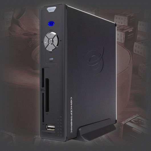 Conceptronic 3,5” MultiMediaPlayer w/ Network, 750GB – image 2