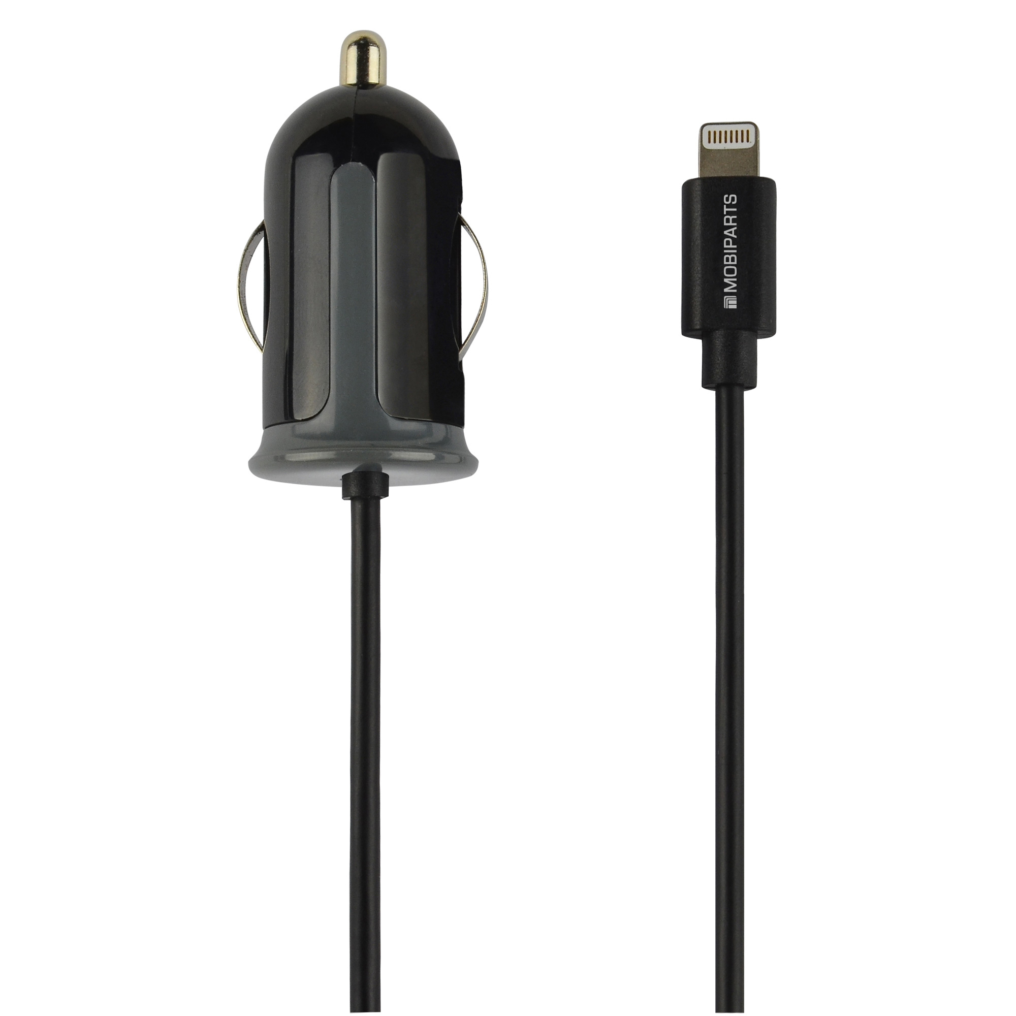 Mobiparts Car Charger Apple Lightning 2.4A Black – image 5