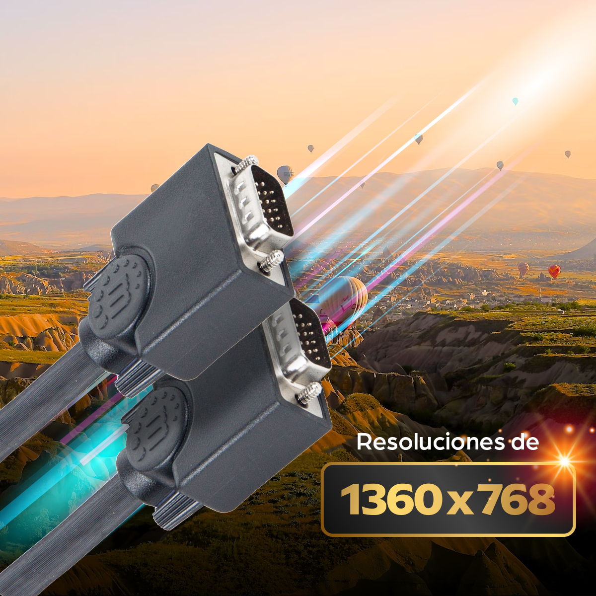 Cable de Video 15m VGA a VGA Manhattan 313629, Hasta 1360 x 768