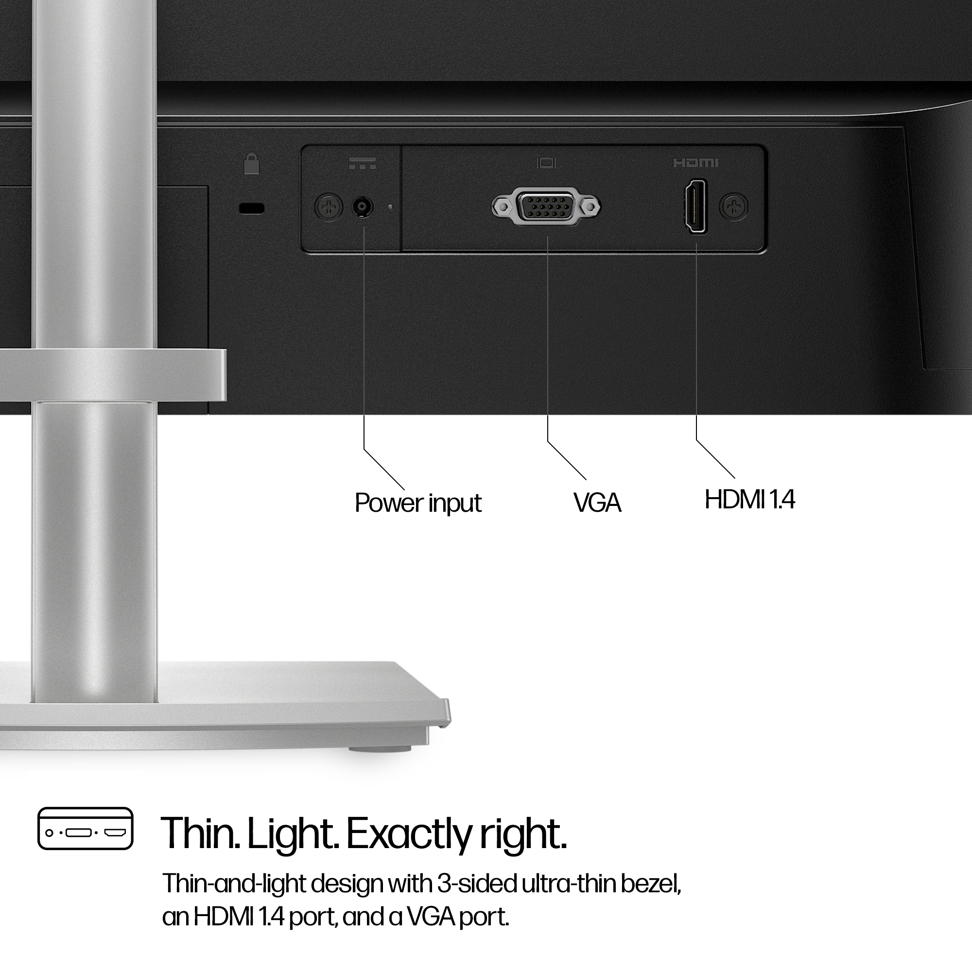 HP Series 5 23.8 inch FHD Height Adjust Monitor - 524sh – image 2