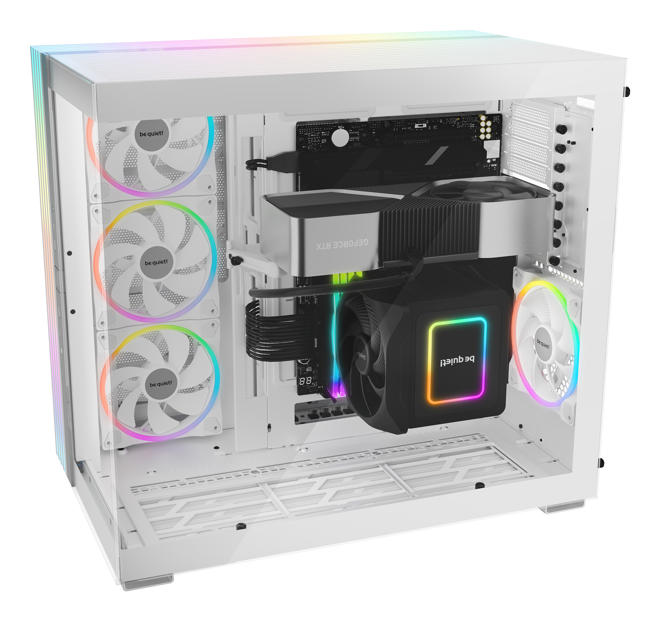 Gabinete Gamer be quiet! LIGHT BASE 900 DX White - Torre - E-ATX/XL-ATX/ATX/M-ATX/Mini-ATX - Panel Lateral - Blanco - BGW70 Gabinete Gamer be quiet! LIGHT BASE 900 DX White - Torre - E-ATX/XL-ATX/ATX/M-ATX/Mini-ATX - Panel Lateral - Blanco - BGW70