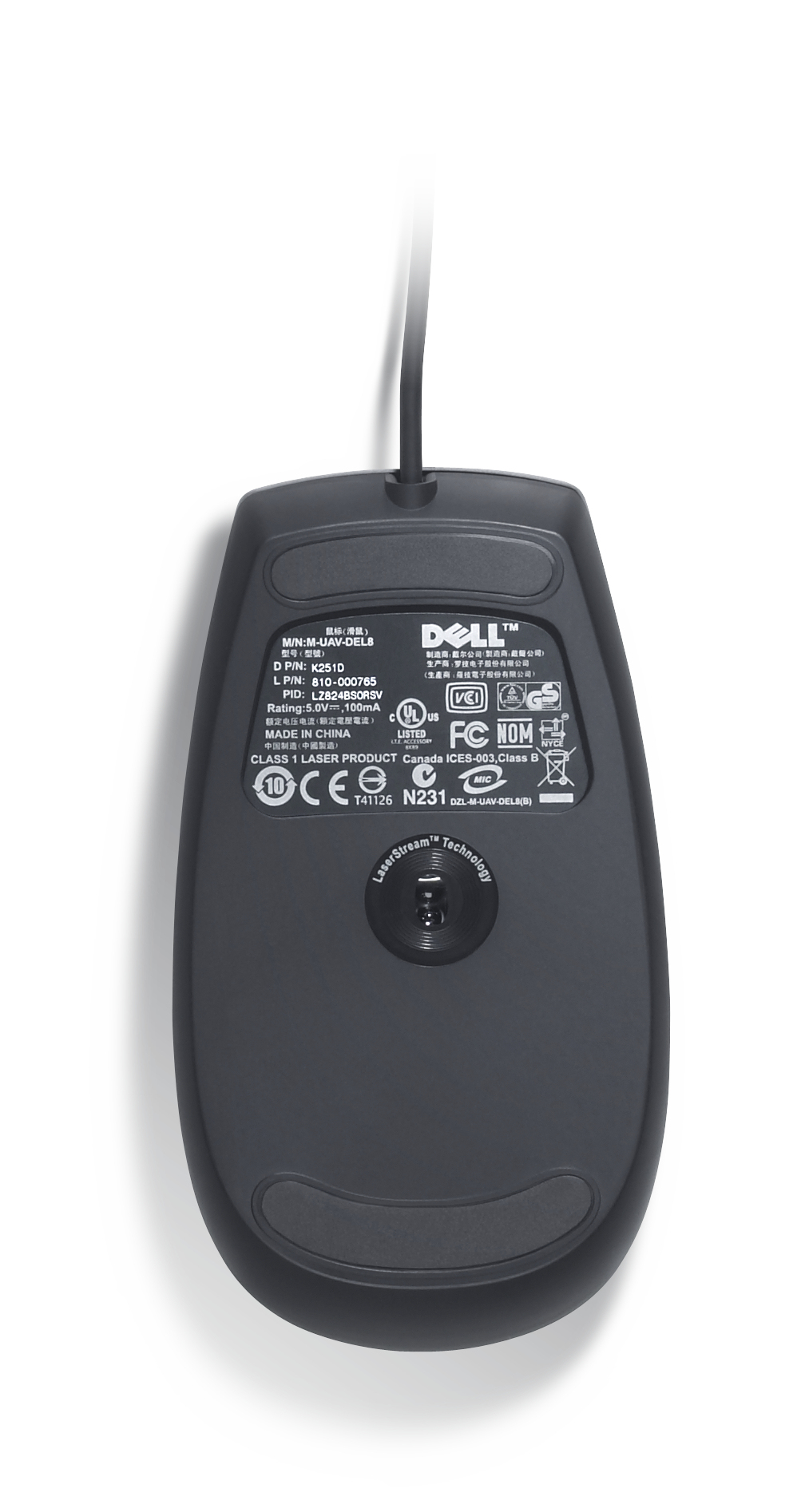 Dell 331-5076 mouse Office Ambidextrous USB Type-A Laser 1600 DPI – image 5