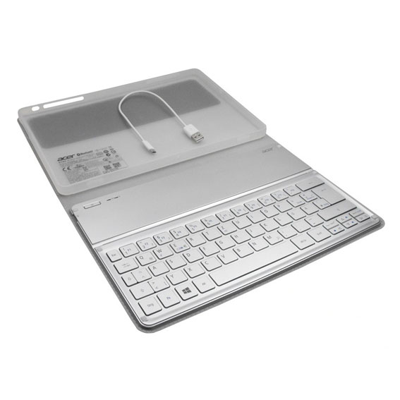 Acer NK.BTH13.00N mobile device keyboard QWERTY Spanish Bluetooth Silver – image 2