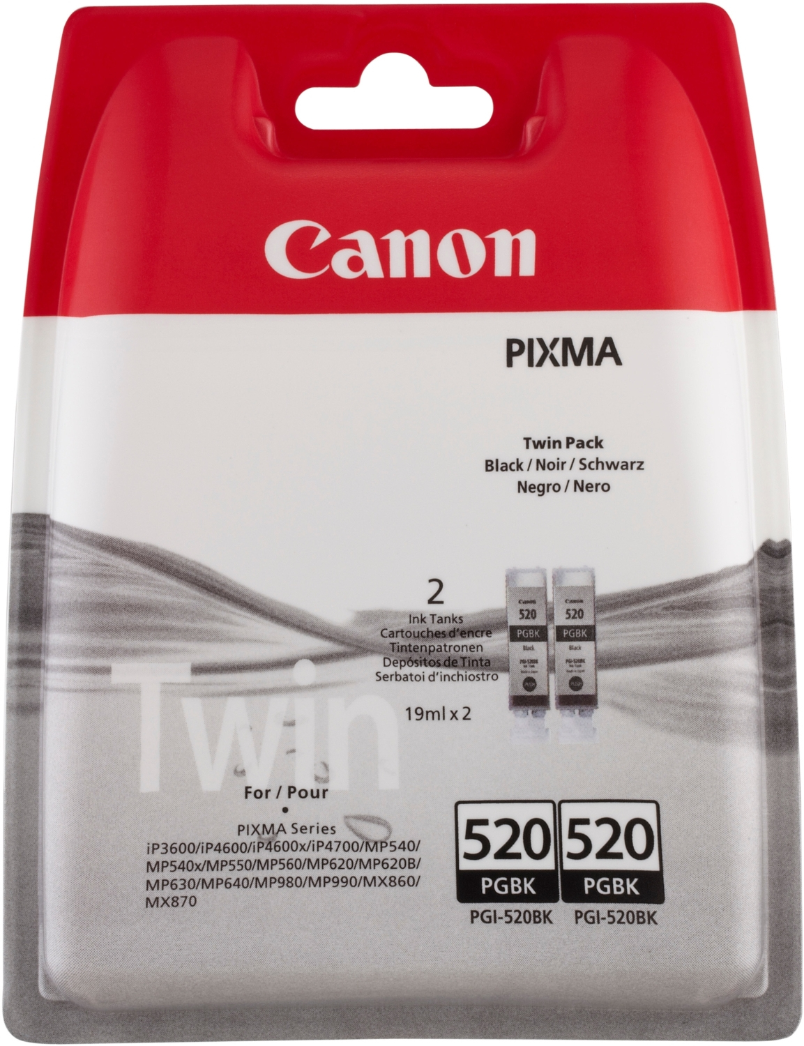 Canon PGI-520BK ink cartridge 2 pc(s) Original Black
