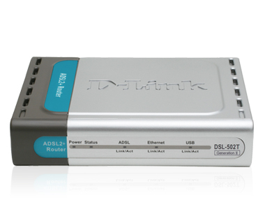 D-Link DSL-502T wired router Fast Ethernet Black, Silver