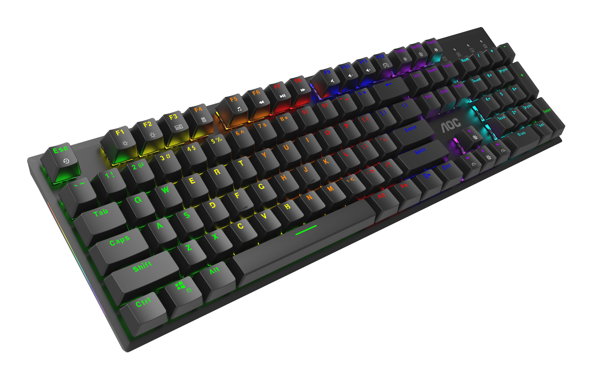AOC GK480 keyboard Gaming USB Black – image 8