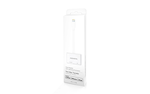 ADATA AMFICRWH+ASDH32GUICL10-R card reader Lightning White – image 3