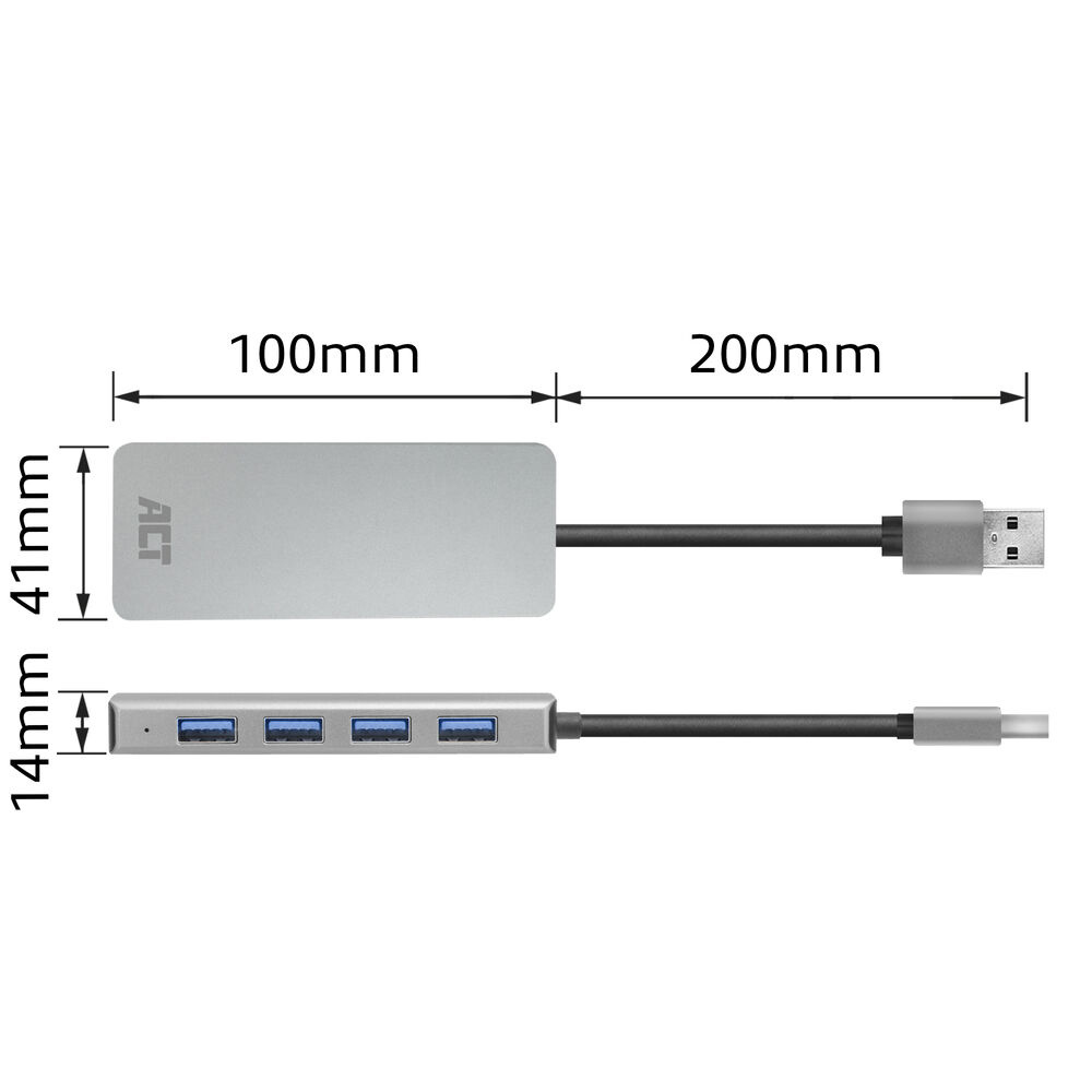 ACT USB-A hub 3.0, 4 port USB-A – image 8