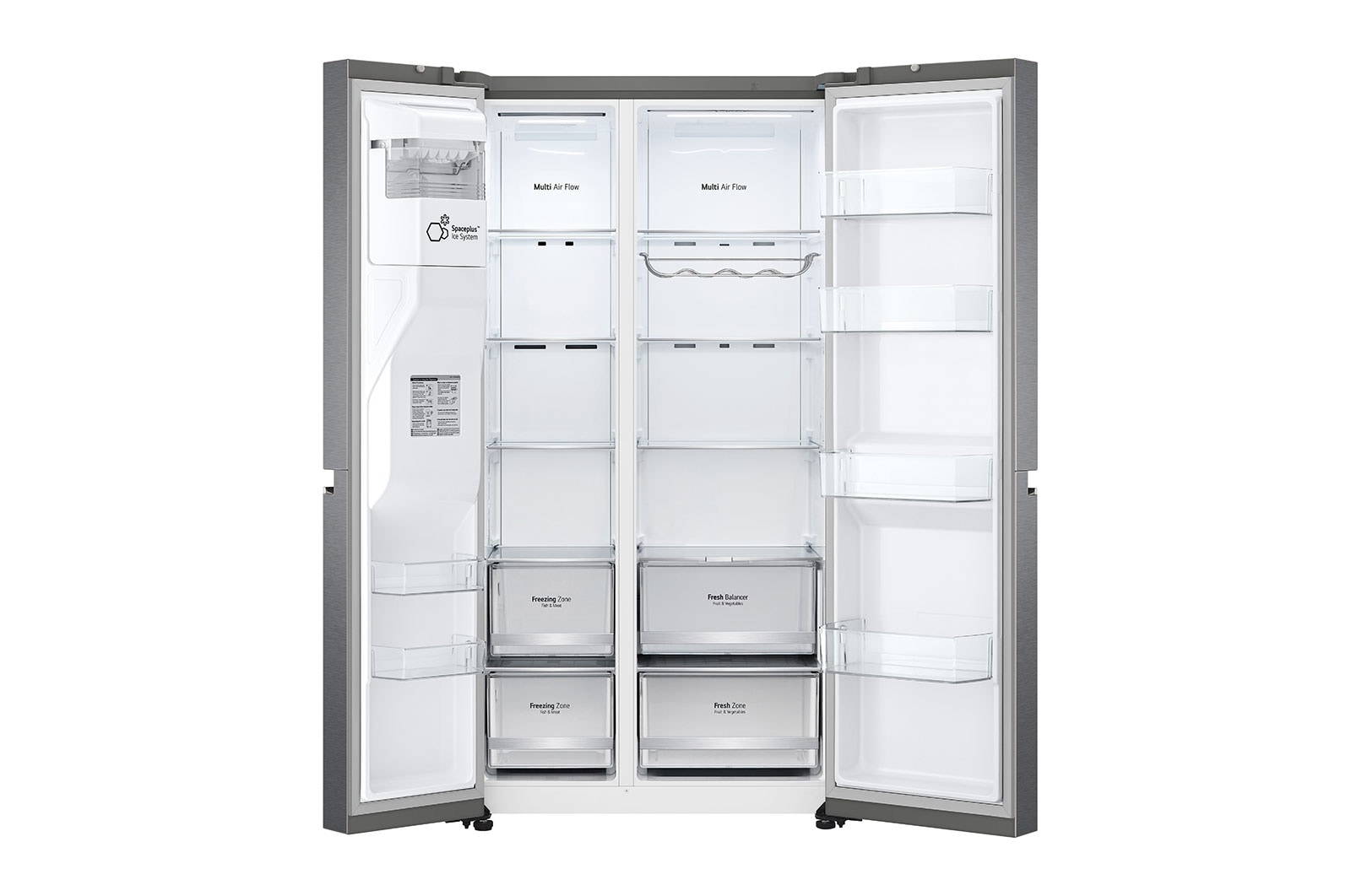 LG GSLV80DSLF side-by-side refrigerator Freestanding – image 3