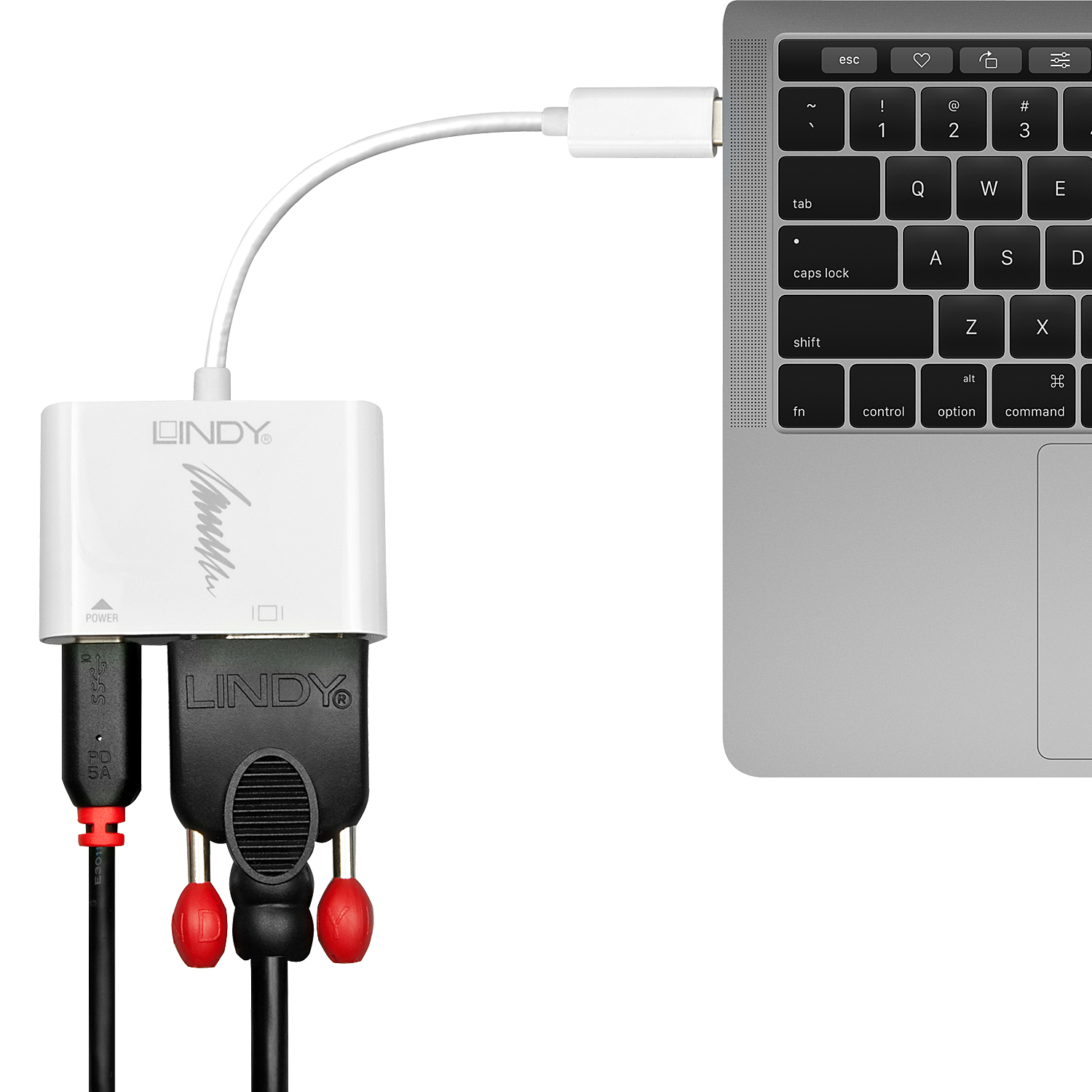 Lindy USB Type C to VGA Converter with Power Delivery – image 2