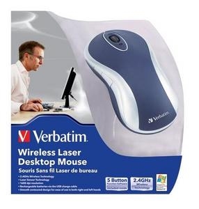 Verbatim Wireless Laser Desktop Mouse - Blue