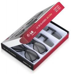 LG AG-F314 stereoscopic 3D glasses Black – image 1