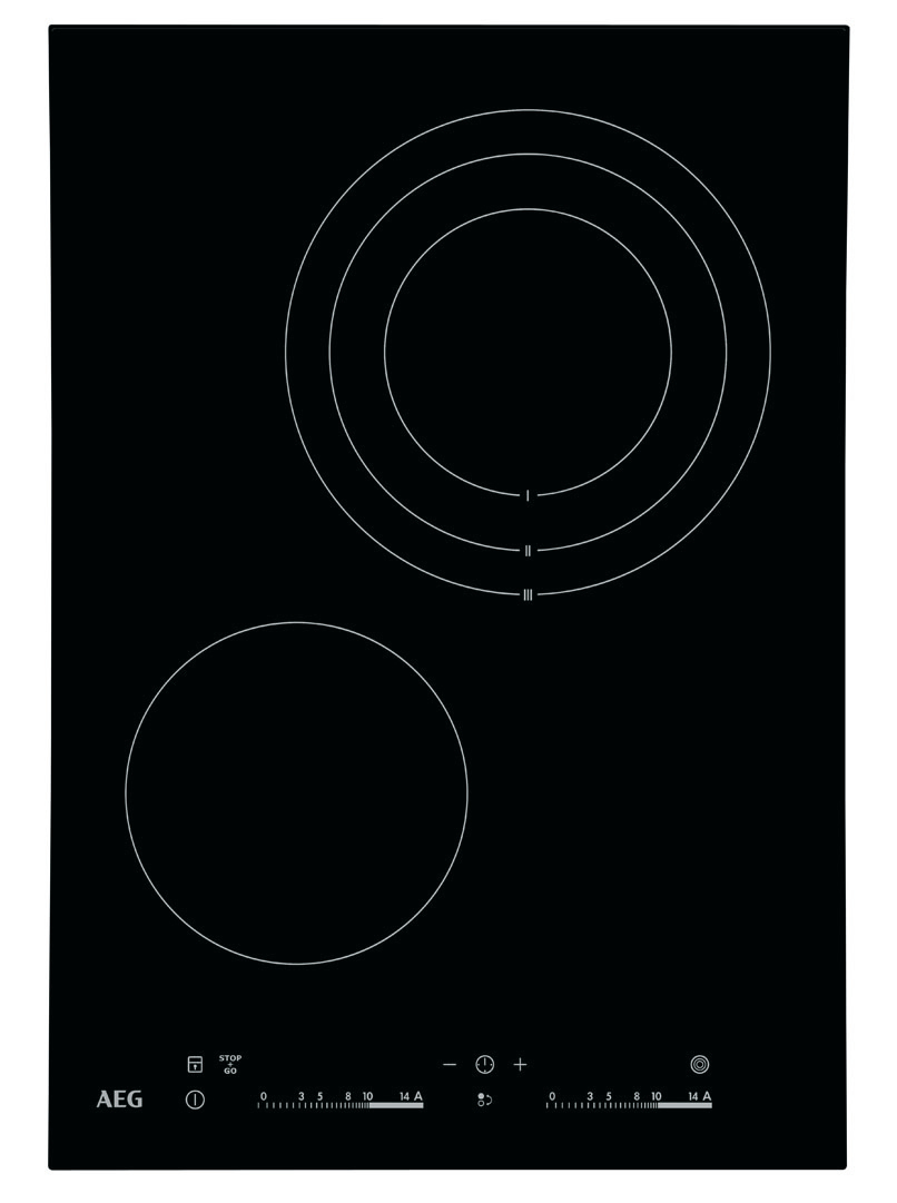AEG HC452021EB Black Built-in Ceramic hob 2 zone(s)
