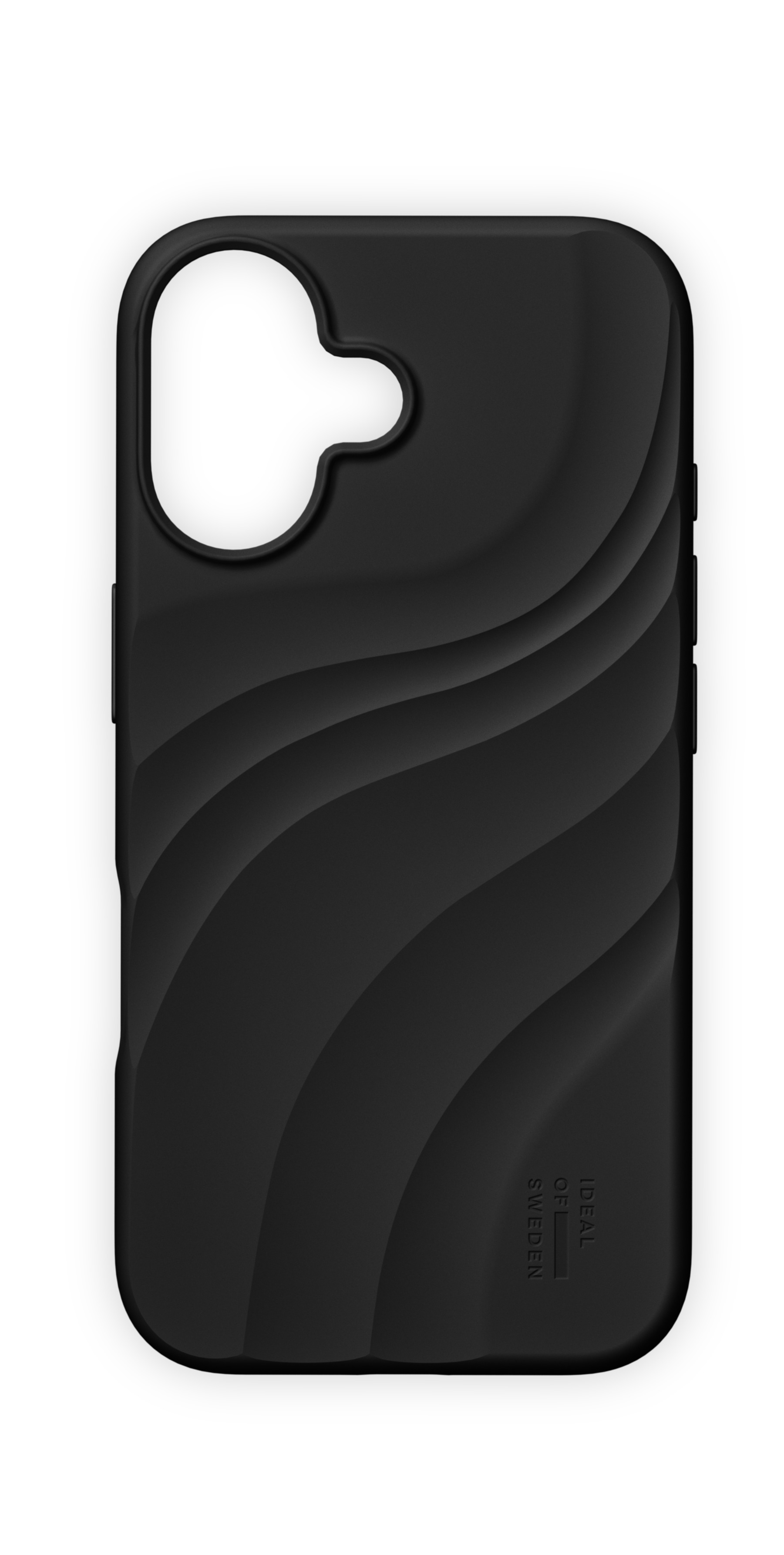 iDeal of Sweden Soft Swirl Silicone Case MagSafe iPhone 16 Velvet Black
