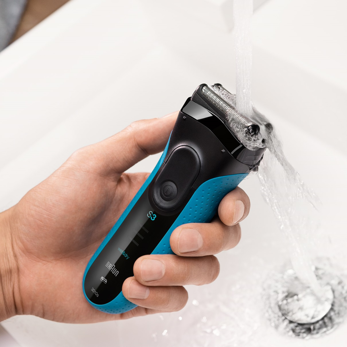 Braun 3010s Foil shaver Trimmer Black, Blue – image 4