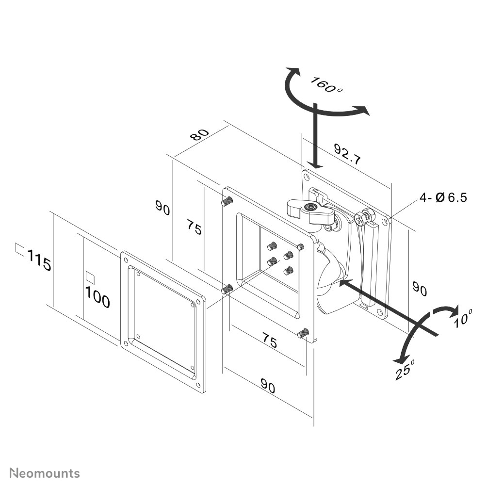 Neomounts tv wall mount – image 3