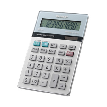 Sharp EL-334MB calculator Pocket Basic White
