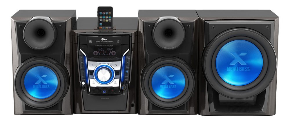 LG MCT705 home audio system Black, Blue